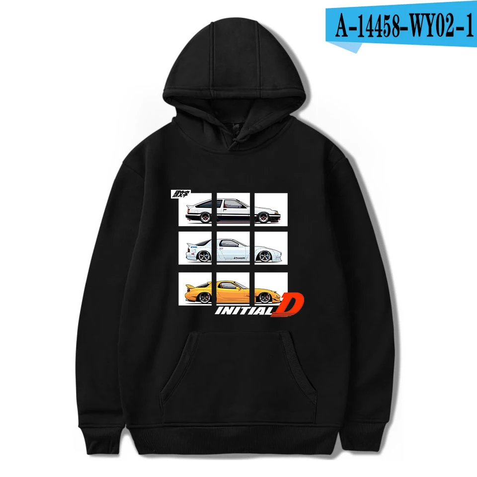 

Initial D Hoodie Fashion Print Toyota AE86 Hoodie Nissan R32 Hoodie MAZDA RX-7 FC3S Hoodie Men Women Harajuku Anime Sweatshirt