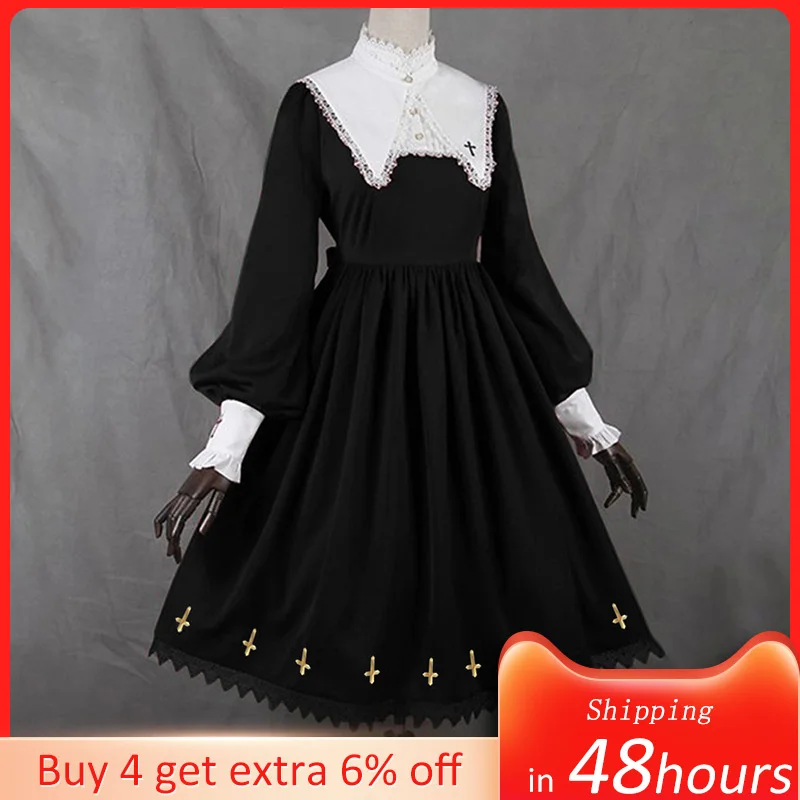 Лолита Стиль женское платье средневековой более Размеры d Ретро стиль кружевное