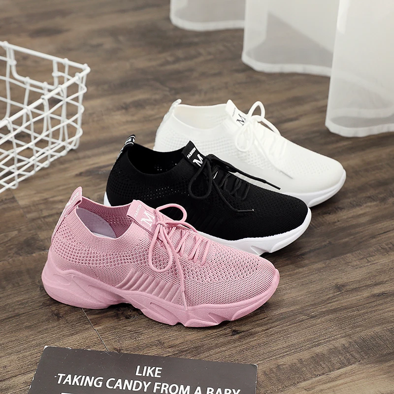 2019 модные новые стильные белые кроссовки для бега женские уличные