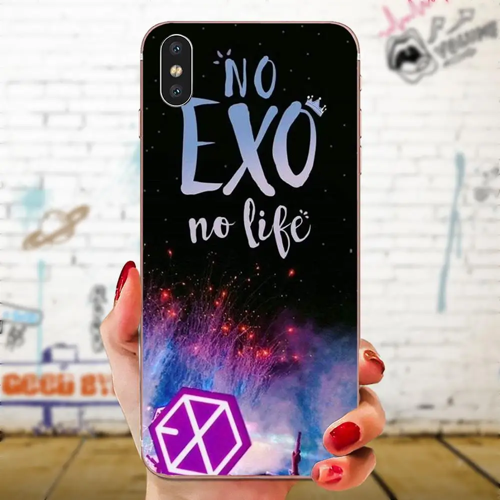 Мягкий чехол для телефона с принтом Exo Band Baekhyun Sehun htc Desire 530 626 628 630 816 820 830 один A9 M7 M8 M9