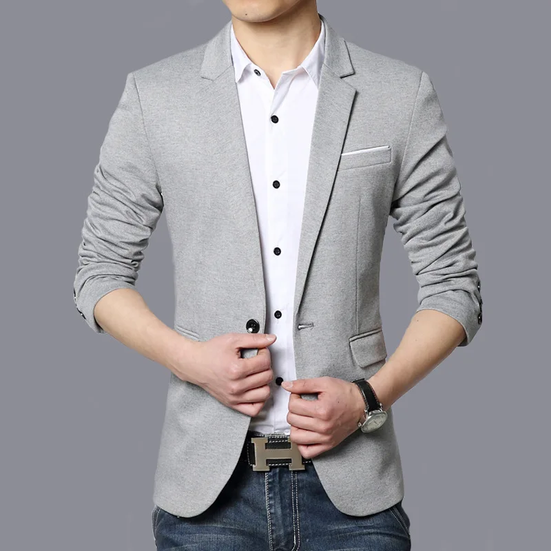 

Men Clothing 2021 Men's New Autumn Winter Fashion Men's Suits Korean Style Slim Men's Casual Suit Jackets