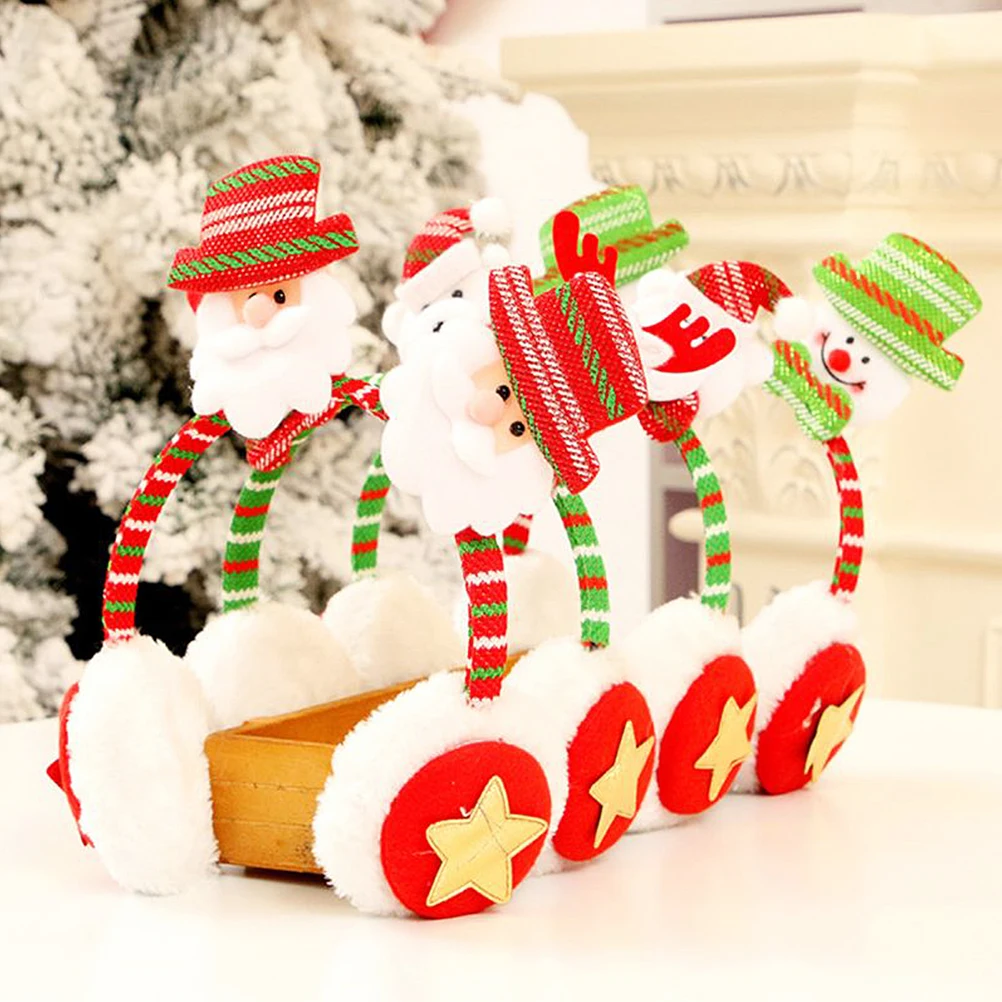 2020 Новогодняя красная Золотая Рождественская повязка на голову с рогами и белыми