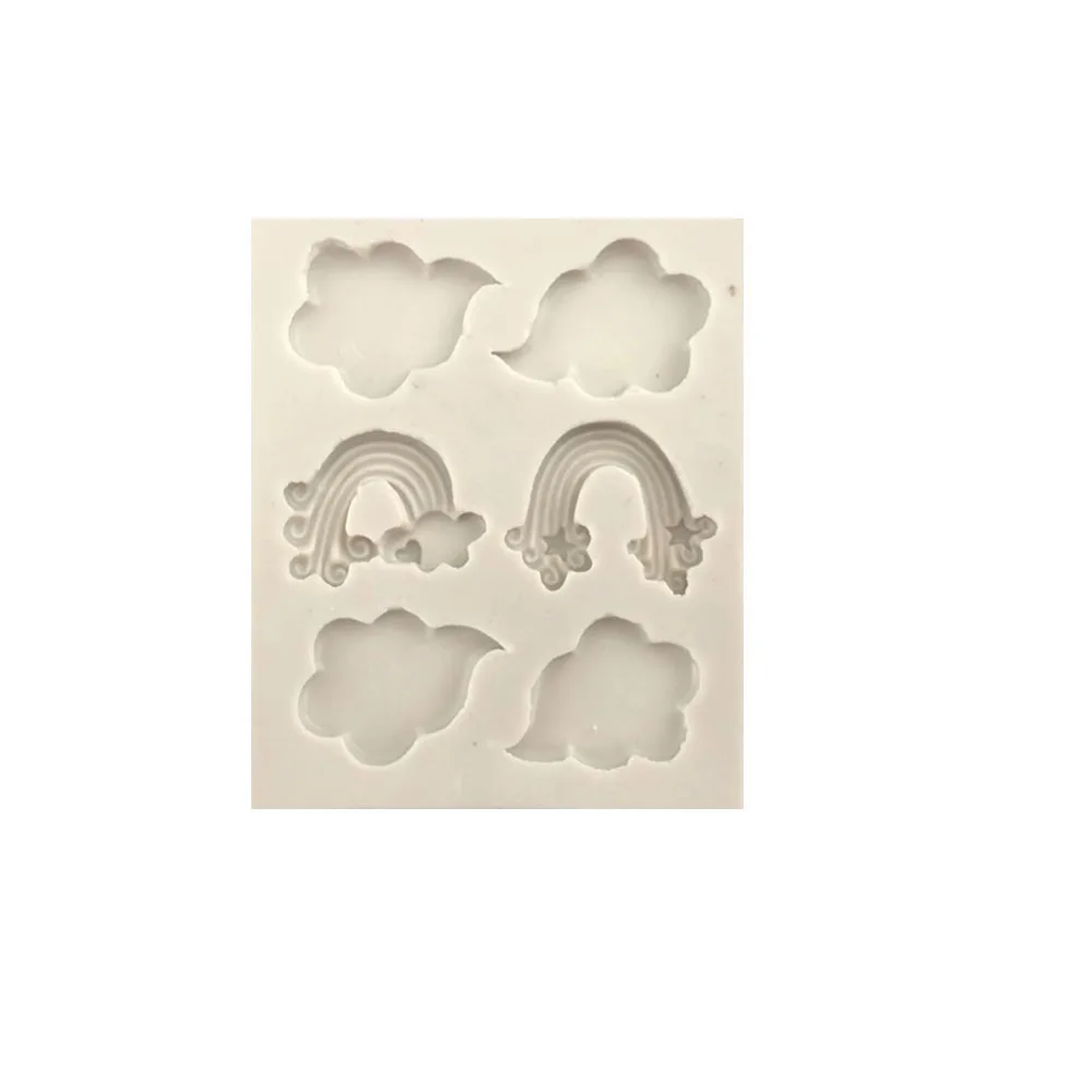 Облако Радуга Силиконовая Форма Sugarcraft Торт Инструменты для украшения помадки