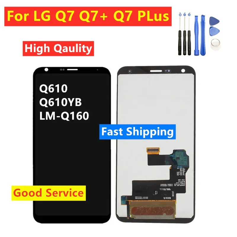 ЖК дисплей 5 дюйма для LG Q7 + Plus Q610 Q610YB с сенсорным экраном дигитайзер стеклянная