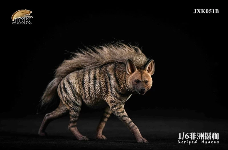 

1/6 African Striped Hyena Model Resin Animal Dog JXK JXK051 Collection Statue Toys