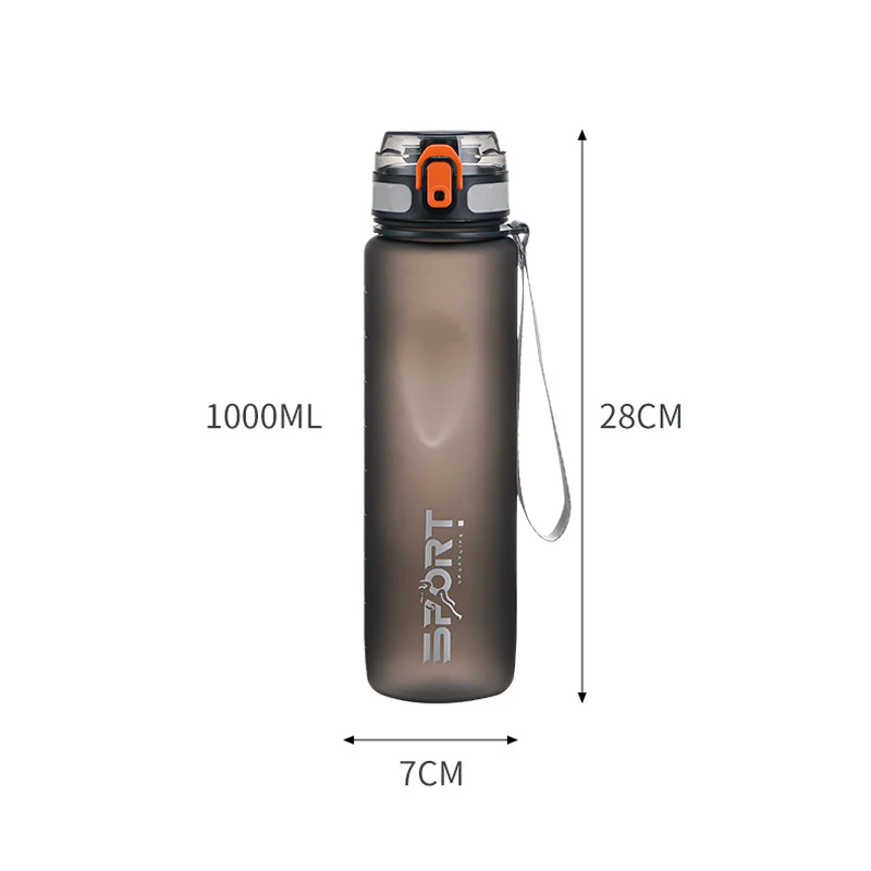

1000ML Hot Sports Bottle Outdoor Travel Portable Leak-Proof Beverage Pot Large Capacity Sports Fitness Bottle Space Water Cup