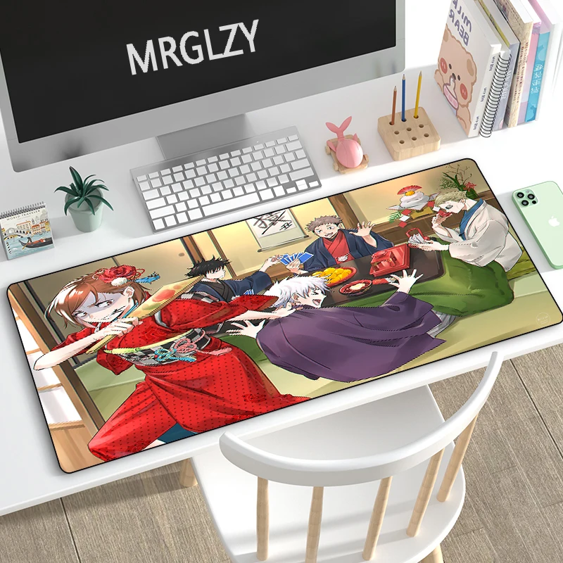 

Большой коврик для мыши MRGLZY разных размеров 40*90 см с популярным аниме ююютсу Kaisen, игровой периферийный коврик, коврики для мыши, компьютерные аксессуары, Настольный коврик