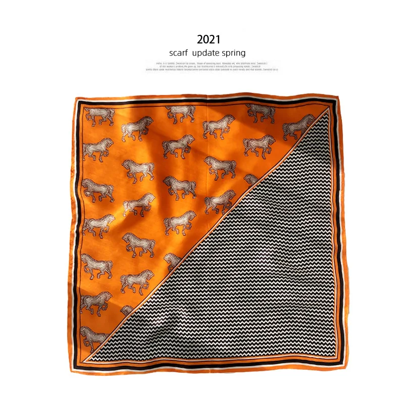 

Fashion 100% Real Silk Scarf Women Shawls Wraps 2021 Ladies Neckerchief Foulard Scarves Pashmina Female Shawl Hair Hijab Bandana