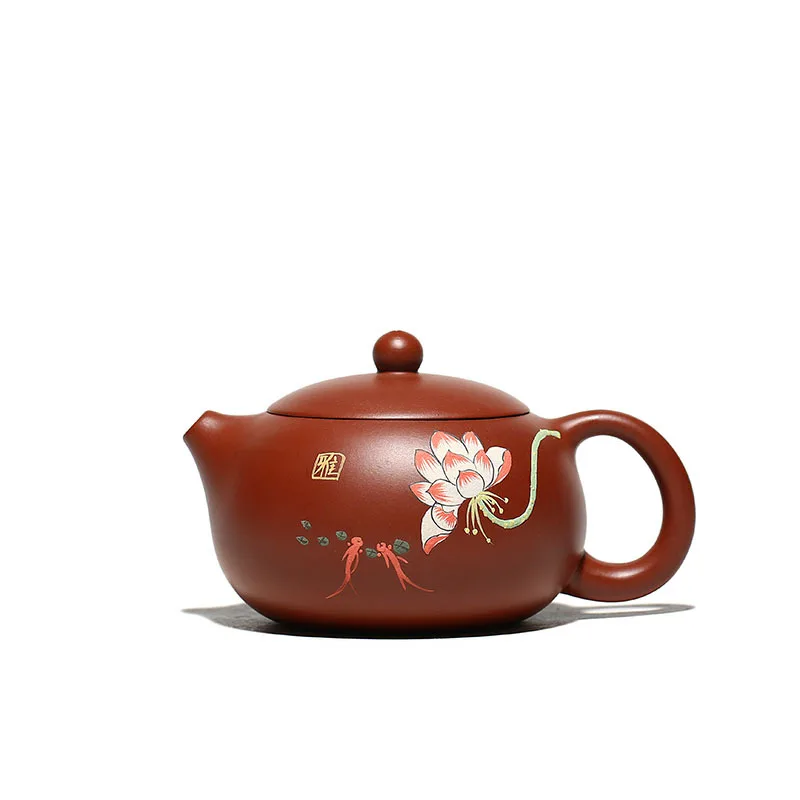 

Clear cement, Lotus rhyme Xishi pot, Yixing purply clay Tea Teapot Chinese zisha pots Mud,Drinkware,Teaware,Suit Green Tea