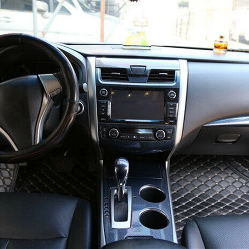 Carbon Fiber Dashboard Center Air Vent A/C Console Panel Cover Trim for Nissan Altima Teana 2013-2017 Decoration | Автомобили и