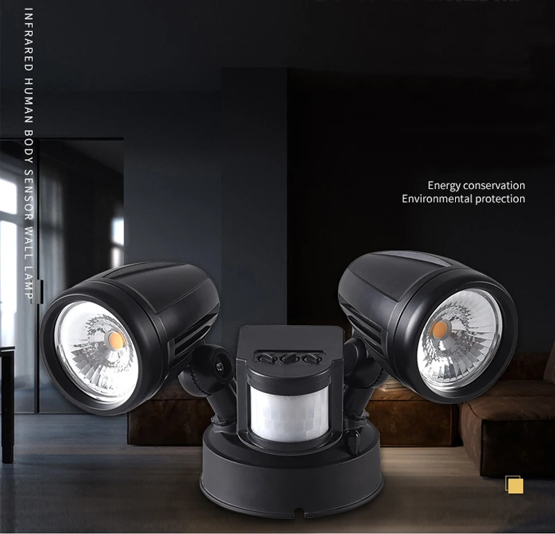 AC 100-240V PIR лампы для датчика движения наружная настенная лампа светодиодный светильник садовая безопасность уличное освещение крыльца