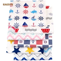 navy series clothprinted twill cotton fabriccalico by meterdiy sewing quilting material for babychildrens clothesbedcloth
