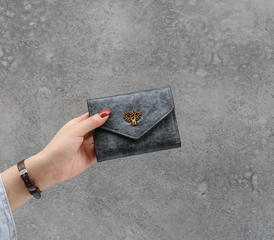 Женские кошельки в стиле ретро с рисунком дерева для девушек студентов карман