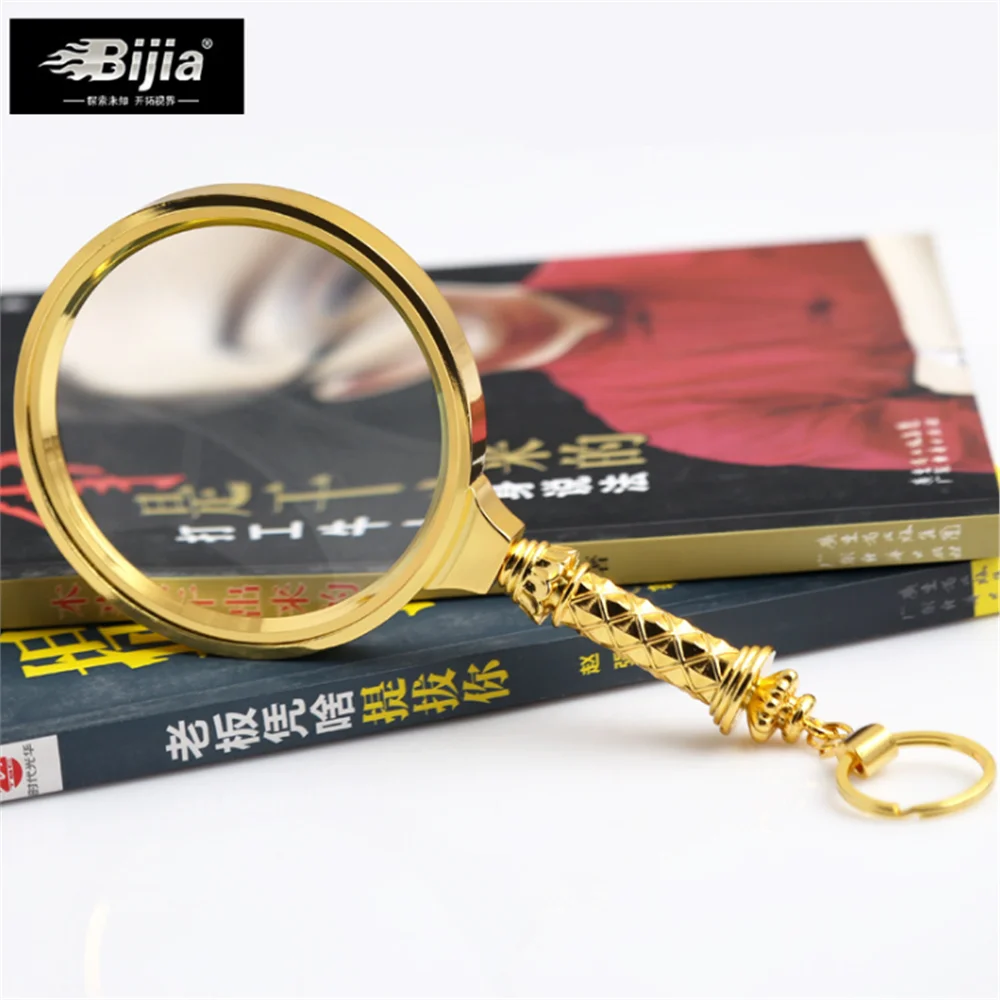 BIJIA Magnifier 15x Portable Handheld Elderly Child Reading HD Optical Large Lens 90mm | Инструменты