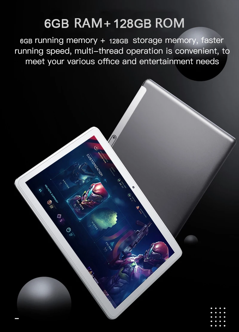 Tableta M30 Pro versi&oacute;n Global, Tablet de 10,1 pulgadas, Android 10,0, 6GB de RAM, 128GB de ROM, 10 n&uacute;cleos, 4G, llamadas telef&oacute;nicas, WIFI, GPS-3