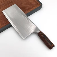 high carbon steel meat cleaver knife multipurpose householdcommercial kitchen knife professional chef knife with wood grain