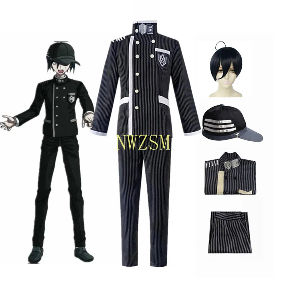 Костюм для косплея шуичи саихара из аниме данганронпа униформа детектива шляпа |