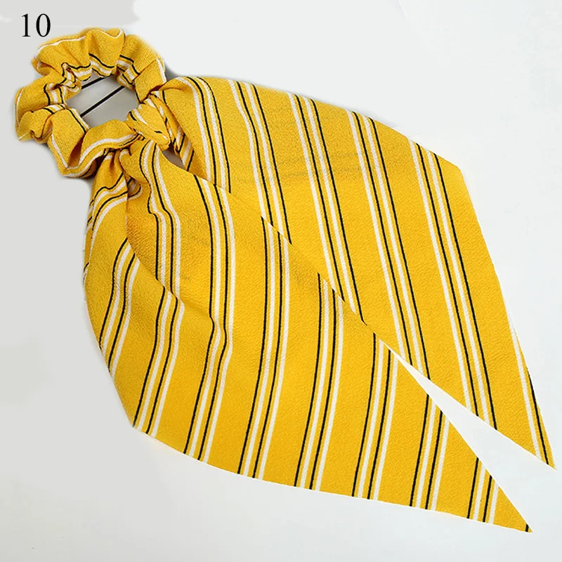 

Dot Stripe Floral Print Hair Ties For Women Bow Streamers Scrunchies Sweet Women Ponytail Hair Rope Ring Girls Hair Accessories