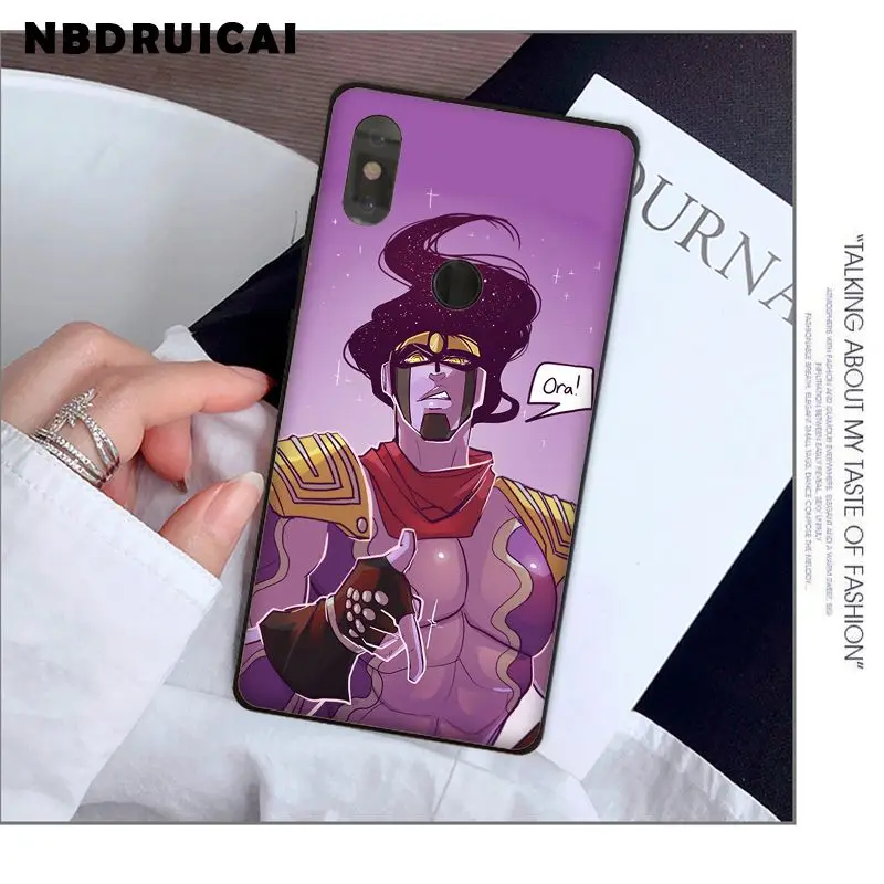 

NBDRUICAI JoJo's Bizarre Adventure Anime TPU Soft Silicone Phone Case for Xiaomi 8 9 se 5X Redmi 6pro 6A 4X 7 5plus note5 7 6pro