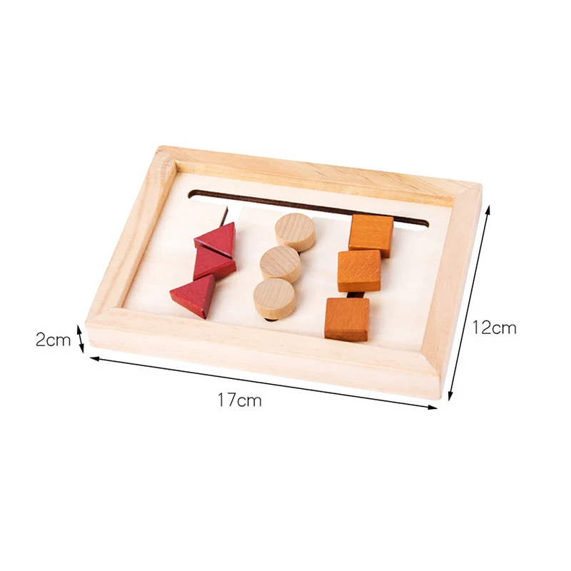 

Children Montessori Toy Wooden Educational Shape Matching Toy Logical Reasoning Training Puzzles Game Baby Early Educational Toy