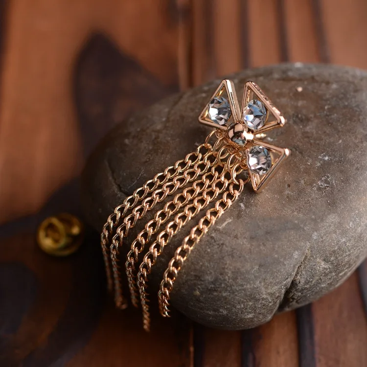 Модная индивидуальная циркониевая брошь мужские Значки для костюма булавка