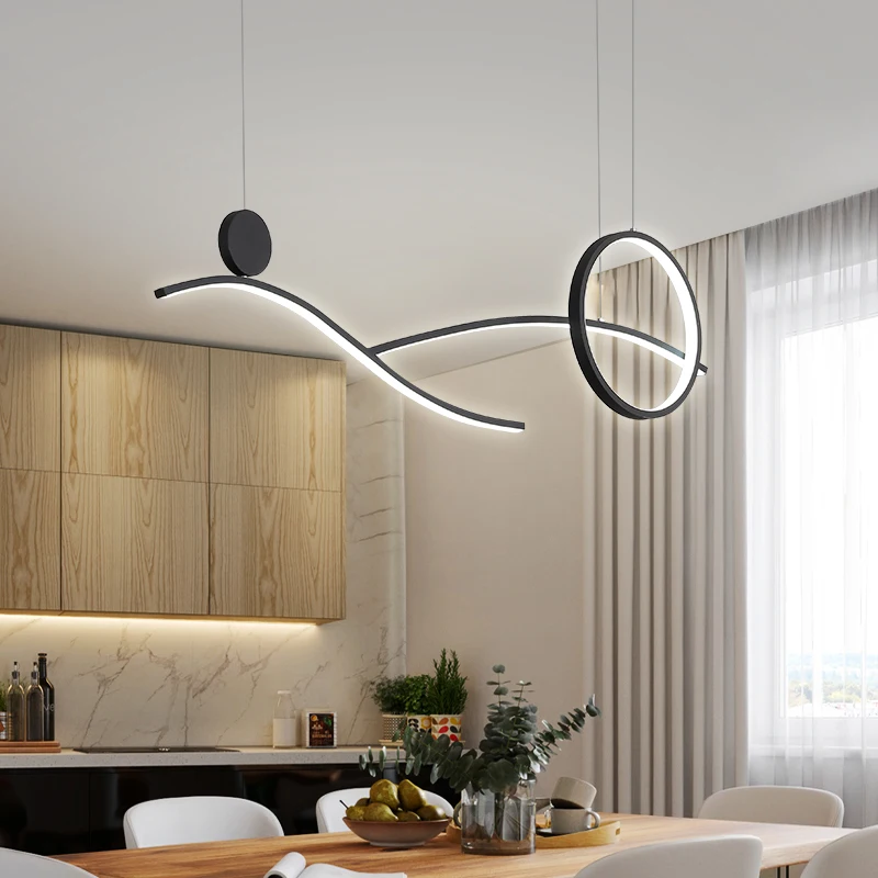 

Nordic simple chandelier LED ceiling illuminator Restaurant chandelier bar living room decorative lamps stylish indoor lighting