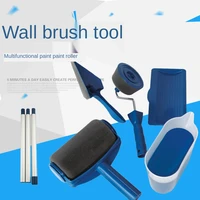 8pcset multifunctional wall decorative paint roller corner brush handle tool diy household easy to operate painting brushes kit