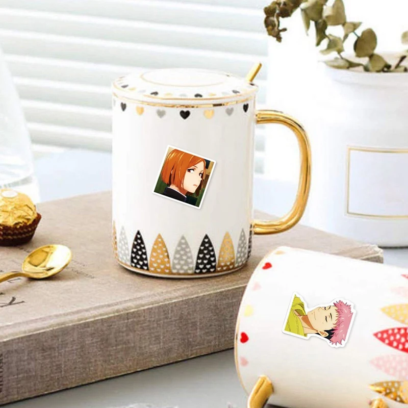 

55Pcs Jujutsu Kaisen Stickers Yuji Itadori Fushiguro Megumi Kugisaki Nobara Satoru Anime Stationery Stickers for Laptop Luggage