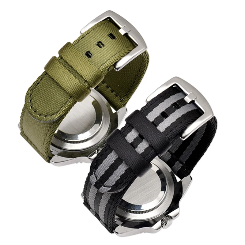 BEAFIRY Quick Release Strap Seatbelt Nylon Watch Band 18mm 20mm 22mm 24mm Lightweight Breathable Watch Straps Different Colors