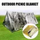 Одеяло для улицы, защитная алюминиевая занавеска для оказания первой помощи, в стиле милитари, для защиты от солнца