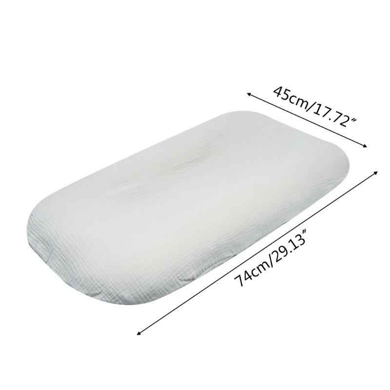 

H05C Baby Changing Pad Cover Nursery Table Crib Solid Color Sheet Changing Mat Protector for Infant Toddler