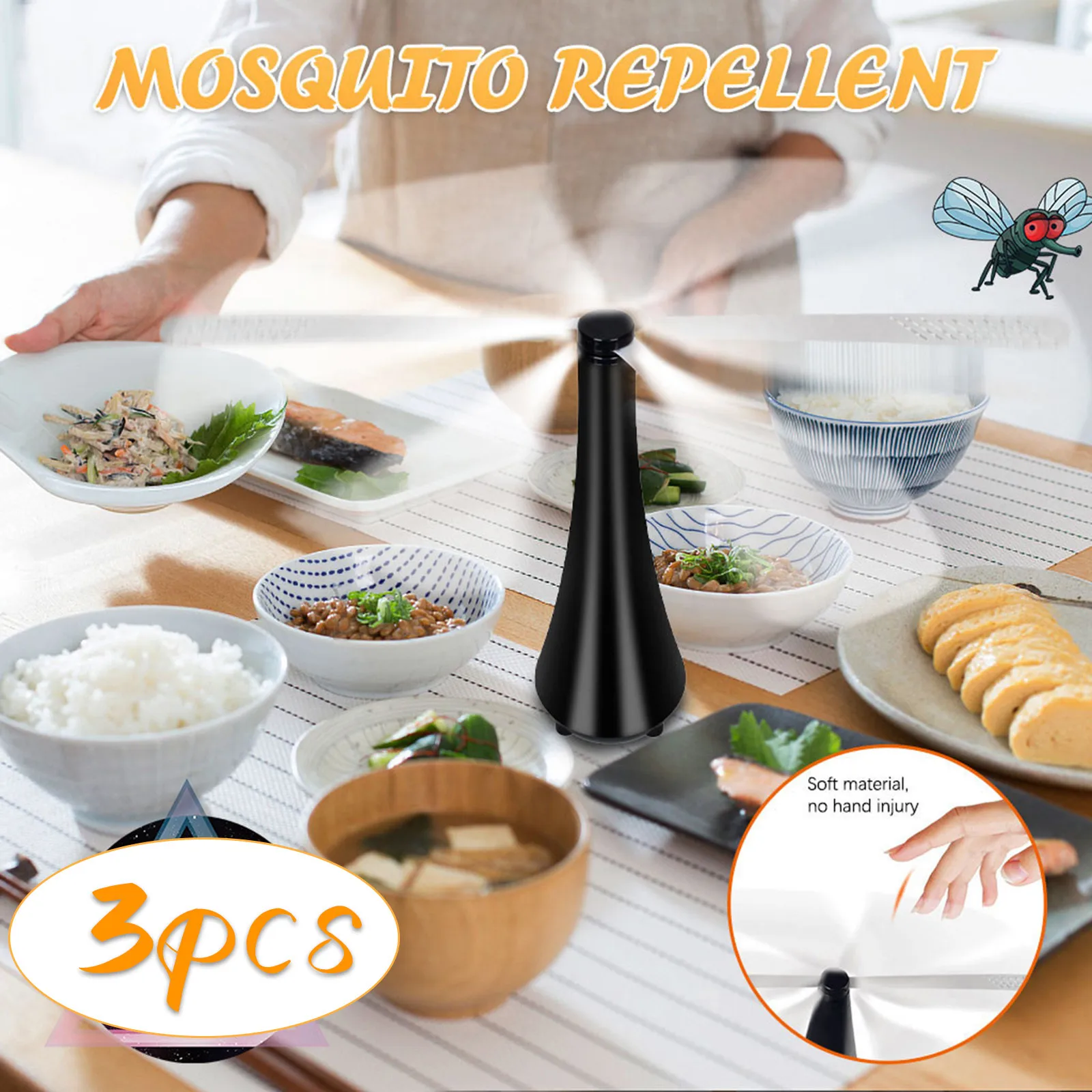 

For Outdoor Kitchen Fly Repellent Fan Food Protector Fly Destroyer Keep Flies Bugs Away From Food Pest Repellent Table Fan #Z