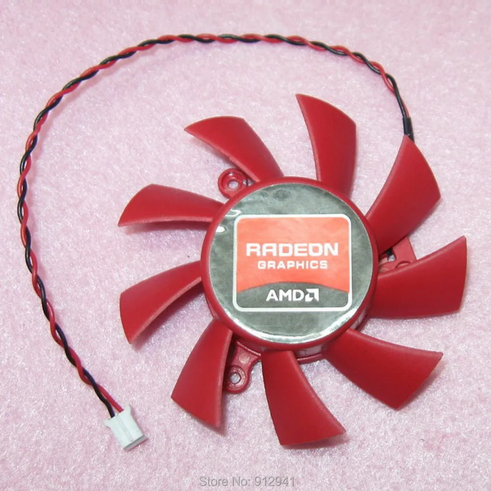 R100a Firstdo FD7015H12S 65 мм графика/Видеокарта VGA кулер вентилятор Замена 39 12 В 0.43A 2 провода