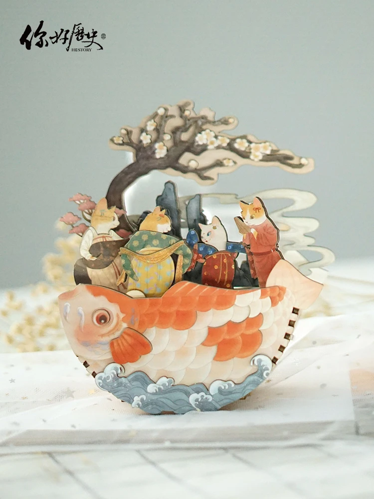 

DIY Music Box 3D Scene Building Model Puzzle 520 Valentine's Day Girls Gifts