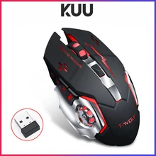 KUU Q13 Profession wireless Gaming Mouse 6 Buttons 2400 DPI LED Optical USB Computer Silent Mouse For PC laptop