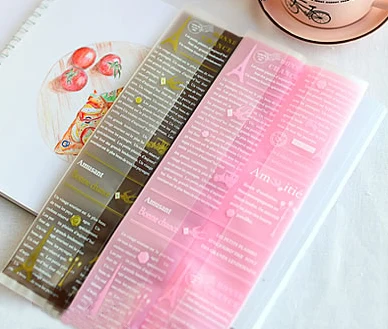 Розовый прозрачный упаковочный пакет во французском стиле для конфет печенья