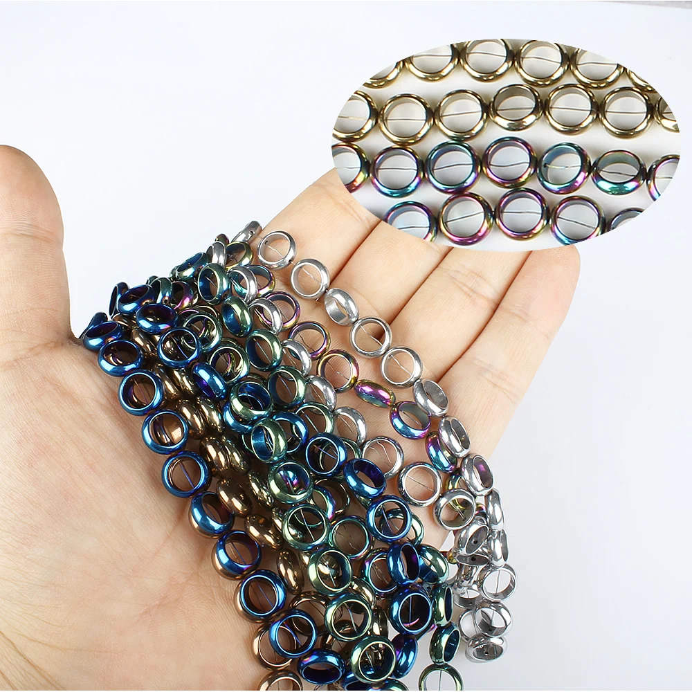 Из Натурального Гематита 10X3 мм с покрытием из глянцевая круглые бусины ювелирных