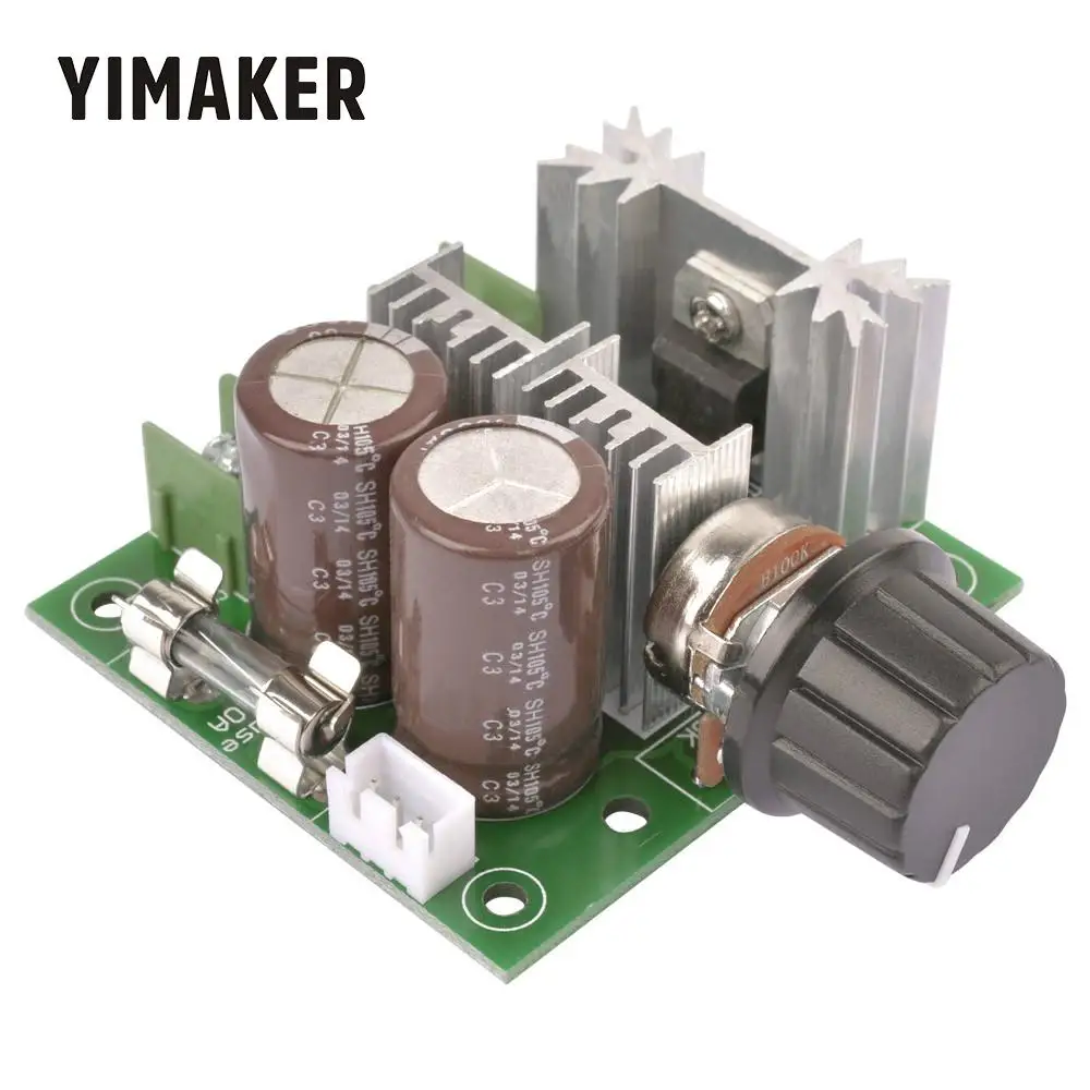 YIMAKER 10A ШИМ регулятор скорости 12 в 40 контроллер двигателя постоянного тока модуль