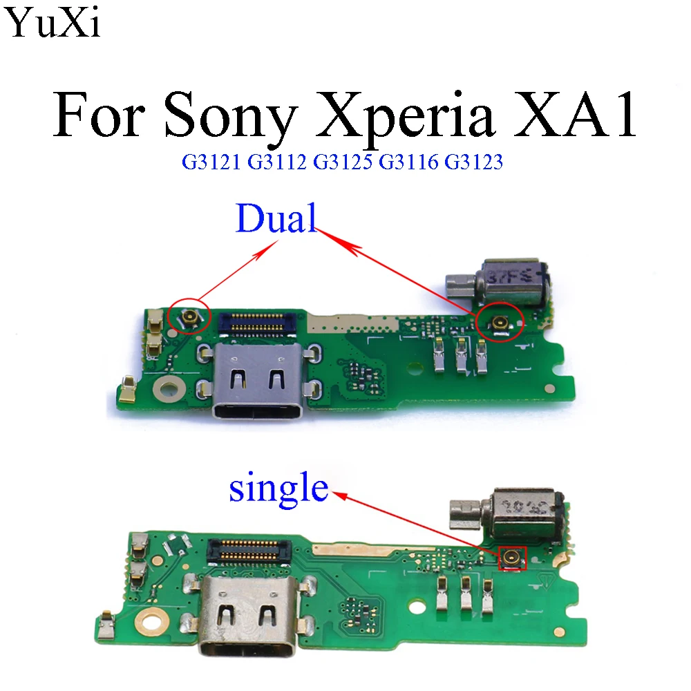 

USB Charging Port Charger Dock Antenna Connector Mic Flex Cable Circuit Board For Sony Xperia XA1 G3121 G3112 G3125 G3116 G3123