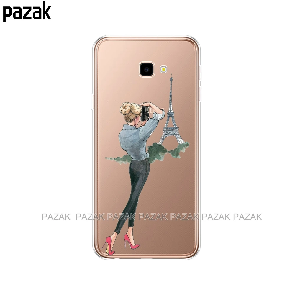 Мягкий чехол для Samsung J4 Plus чехлы с принтом мягкий из ТПУ Prime sm j415 J4Plus 2018|Бамперы| |