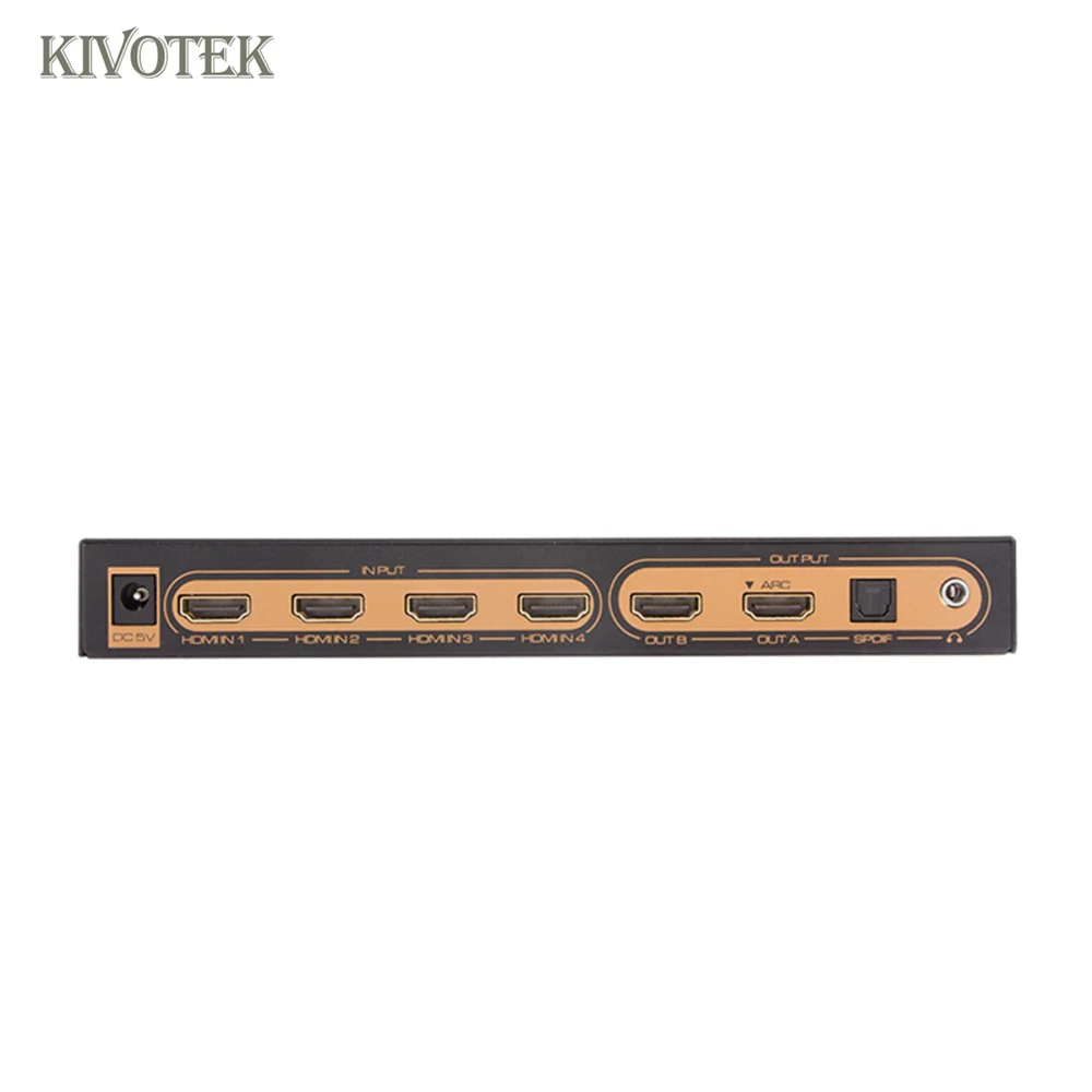 6x2 HDMI матричный коммутатор 4K Hdmi 6 в 2 переключатель адаптер аудио EDID/ARC/аудио