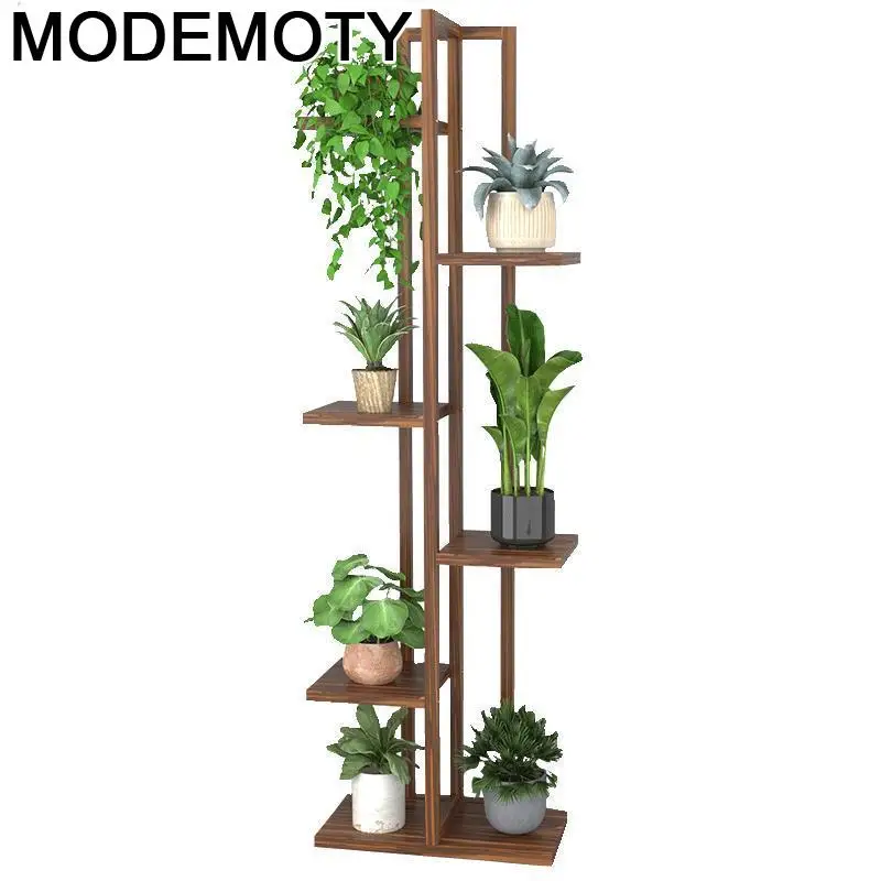 

Para Macetas Table Wood Soporte Plantas Interior Balkon Indoor Plant Rack Stojak Na Kwiaty Dekoration Balcony Shelf Flower Stand