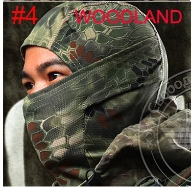 Военная Тактическая Маска для лица Охотничья камуфляжная мотоциклетная