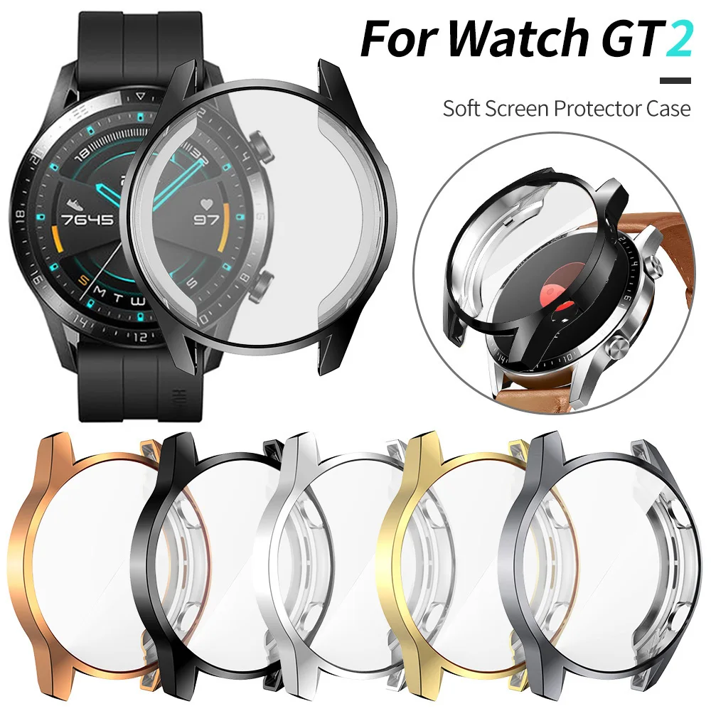 Защитная крышка для экрана Huawei Watch GT 2 46 мм чехол GT2 мягкий термополиуретановый