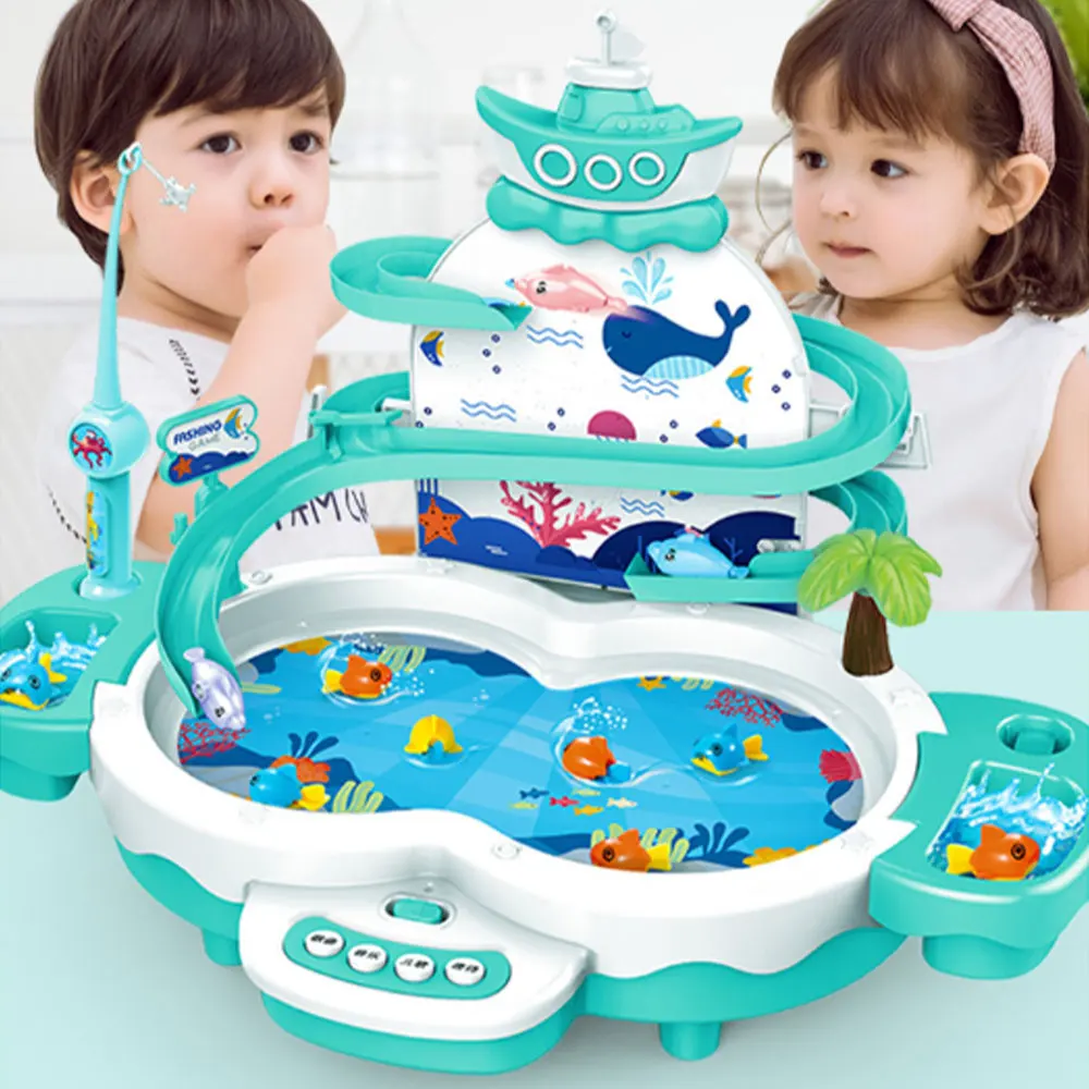 

Fishing Toys Magnetic Electric Multifunctional Music Fishing Game Children Water Toys Parent-child Educational Toy