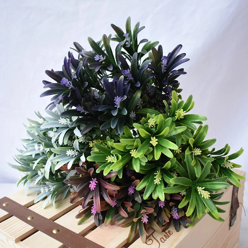 35 см настоящая сенсорная 5 вилка hyacinth трава пластиковая водная искусственная