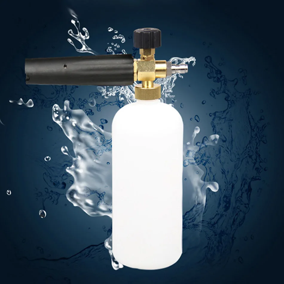 

1Л высокого давления для мытья автомобиля струя пены для снега насадка для бутылки Вращающаяся насадка пистолет для мытья большого покрыти...