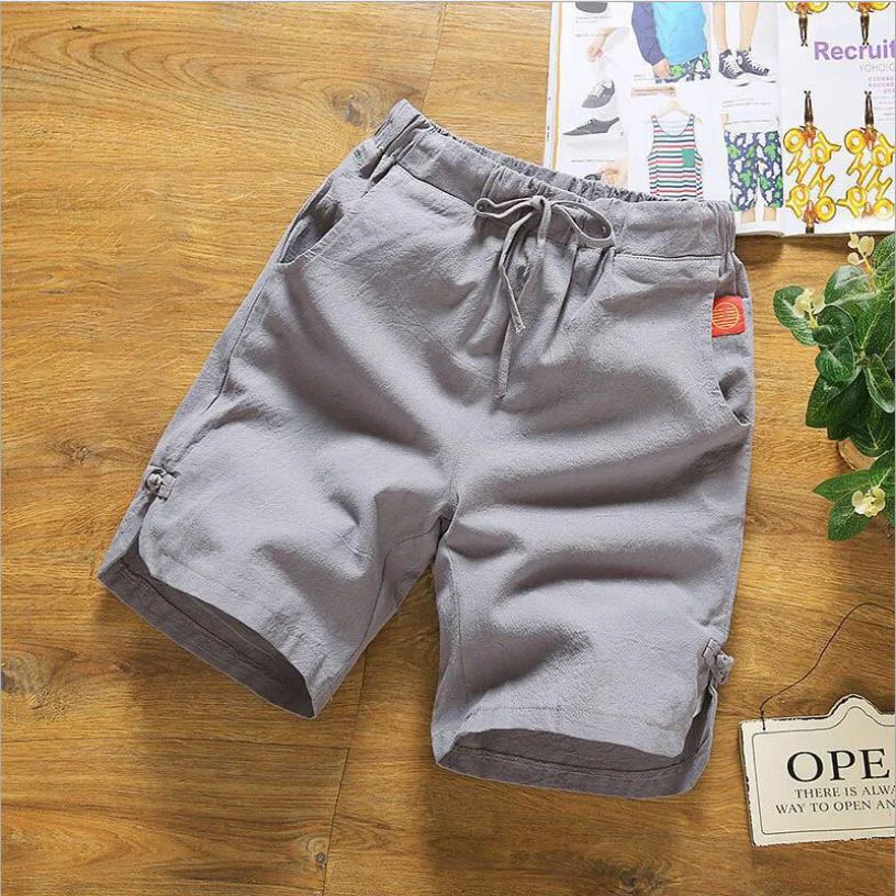 

Summer shorts man large size casual five-point pants male loose thin section Chinese style beach short pants man fashion shorts