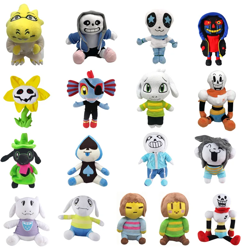1 шт. Undertale плюшевые игрушки куклы Санс Папирус фриск Чара темми ундин Подсолнух