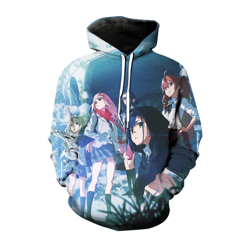 

Darling In The Franxx 3D Print Hoodies Men Women Casual Fashion Sweatshirt Hoodie Anime Girl Harajuku Hip Hop Men-Pullovers
